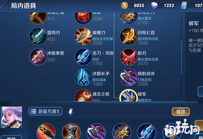 云中君打野六神装